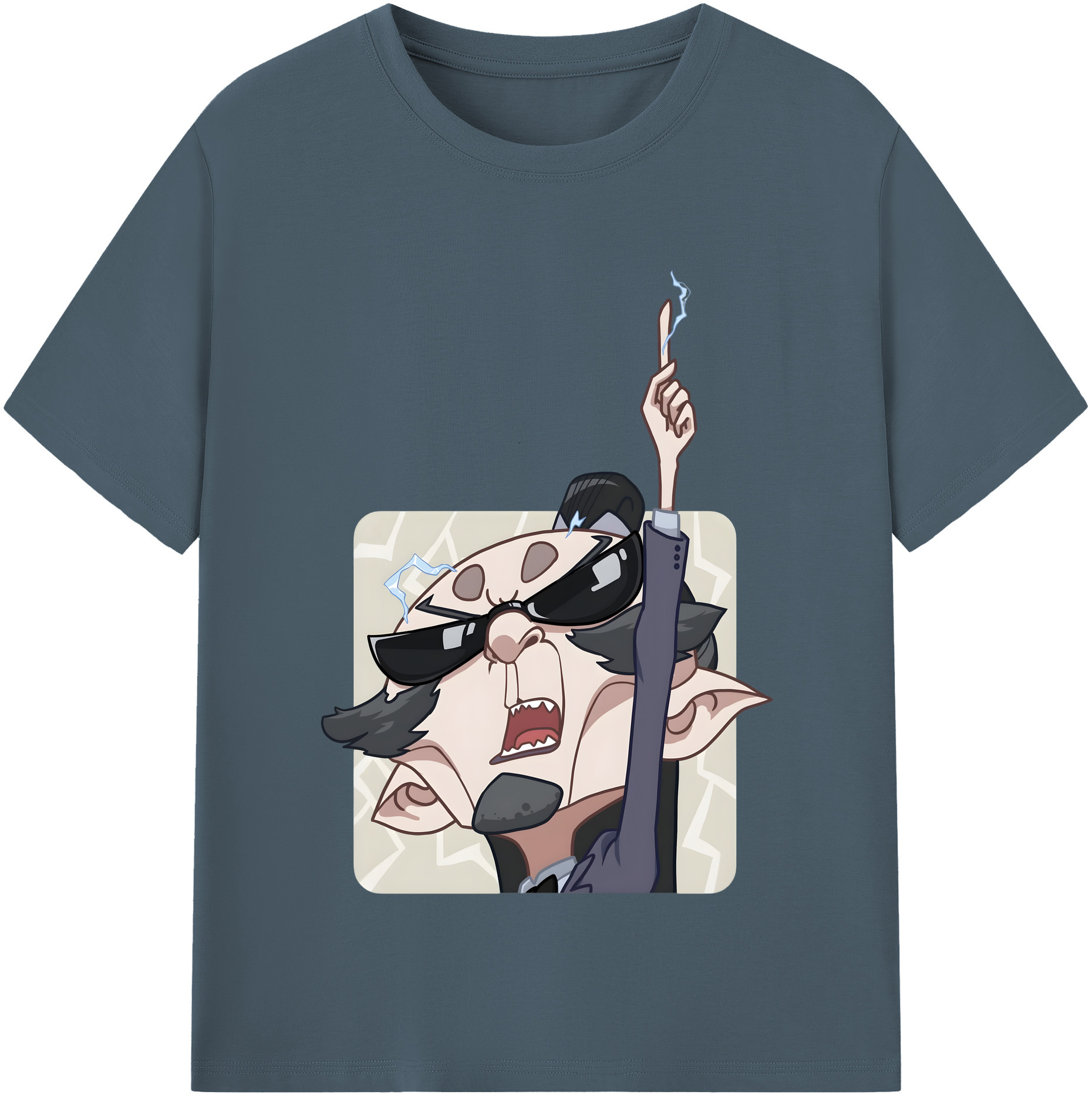 （画像用） Ne Zha 2 ナタ 魔童の大暴れ 綿100％半袖Tシャツ（フロントプリント）